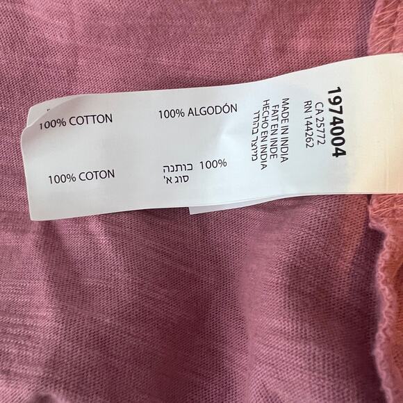 New Black Tape Plus Size 1X Cutout Shoulder Pink Short Sleeve Shirt - Picture 5 of 5